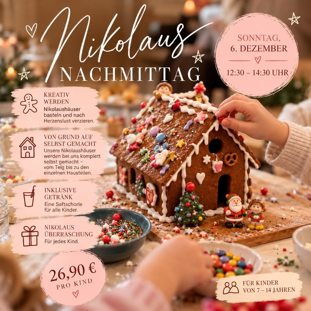 Nikolaus-Nachmittag Nikolaushäuschen verzieren am 6. Dezember